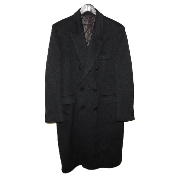 Hammersley Wool Cashmere Blend Coat Size 44L Vintage Made In England